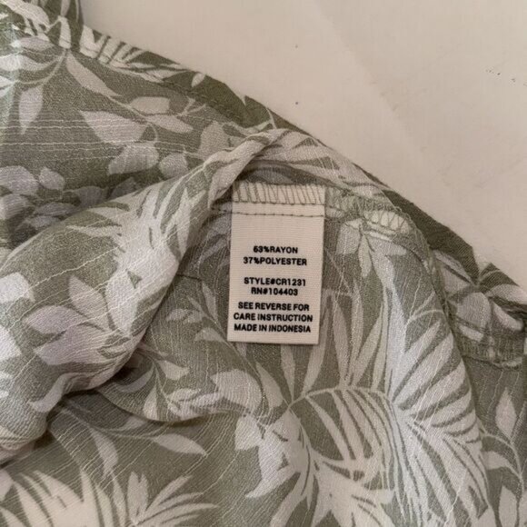 MINE Tropical Floral Print Camisole Tank Top, Size Large - Picture 7 of 8